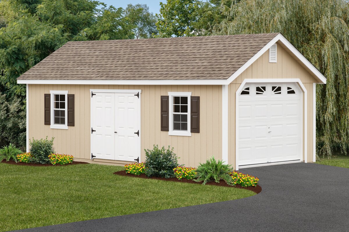 yardcraft 12 ft. w x 26 ft. d wooden garage shed & reviews